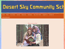 Tablet Screenshot of desertskycommunityschool.org